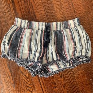 Stripped beach shorts